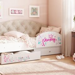 Кровать Эльза на латах + Бортик в Ревде - revda.mebel24.online | фото 2