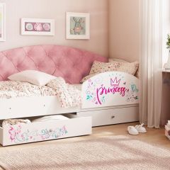Кровать Эльза на латах + Бортик в Ревде - revda.mebel24.online | фото 5