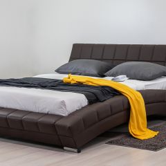 Кровать двойная Оливия 160 + ортопед. основание в Ревде - revda.mebel24.online | фото