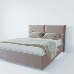 Кровать Корсика с ПМ 1200 (велюр серый) в Ревде - revda.mebel24.online | фото 2