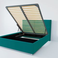 Кровать Корсика с ПМ 1600 (велюр бирюзовый) в Ревде - revda.mebel24.online | фото