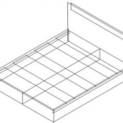 СОФИЯ Кровать КР1600 (венге/дуб белфорт) щиты в Ревде - revda.mebel24.online | фото 2