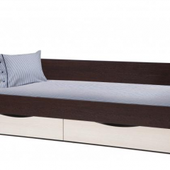 Кровать одинарная "Фея - 3" симметричная New (2000Х900) венге/вудлайн кремовый в Ревде - revda.mebel24.online | фото
