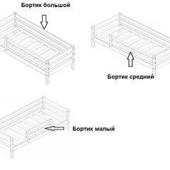 Кровать одноярусная Сонечка (800*1900) модульная в Ревде - revda.mebel24.online | фото 3