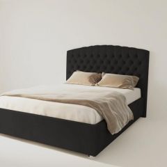 Кровать Берлин без основания 1800 (экокожа кольт ч) в Ревде - revda.mebel24.online | фото