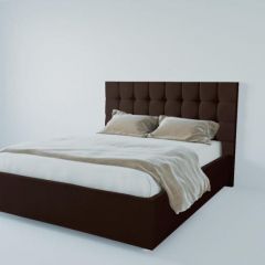 Кровать Венеция без основания 1200 (экокожа коричневая) в Ревде - revda.mebel24.online | фото