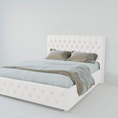Кровать Версаль 1800 без основания (экокожа белый) в Ревде - revda.mebel24.online | фото