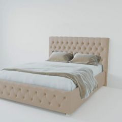 Кровать Версаль 1600 без основания (велюр светло серый) в Ревде - revda.mebel24.online | фото