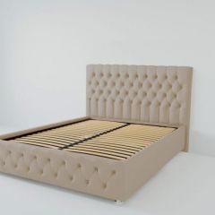 Кровать Версаль с ортопедическим основанием 800 (велюр светло-серый) в Ревде - revda.mebel24.online | фото