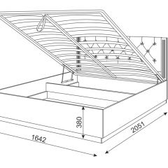 Кровать 1.6 с ПМ М25 Тиффани в Ревде - revda.mebel24.online | фото 3