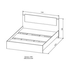 СОФИ СКР1600.1 Кровать 1600 в Ревде - revda.mebel24.online | фото 2