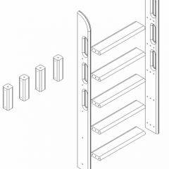 Кровать Сонечка 2-х ярусная (модульная) в Ревде - revda.mebel24.online | фото 12