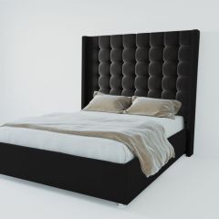 Кровать Венеция ЛЮКС с ПМ 2000 (экокожа кольт ч) в Ревде - revda.mebel24.online | фото 2