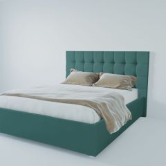 Кровать Венеция с ПМ 1600 (велюр бирюзовый) в Ревде - revda.mebel24.online | фото 2