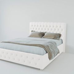 Кровать Версаль с ПМ 1200 (экокожа белая) в Ревде - revda.mebel24.online | фото