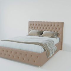 Кровать Версаль с ПМ 800 (велюр серый) в Ревде - revda.mebel24.online | фото 1