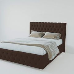 Кровать Версаль с ПМ 900 (экокожа коричневая) в Ревде - revda.mebel24.online | фото