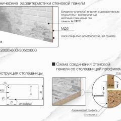 Кухонный фартук со столешницей (А-01) в едином стиле (3050 мм) в Ревде - revda.mebel24.online | фото 7