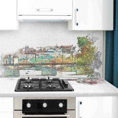 Кухонный фартук со столешницей (А-015) в едином стиле (3050 мм) в Ревде - revda.mebel24.online | фото