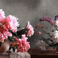 Кухонный фартук Цветы 316 МДФ матовый (3000) Flowers в Ревде - revda.mebel24.online | фото