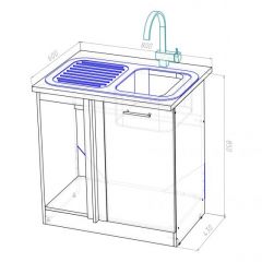 Кухонный гарнитур Амели прайм 400 1100х2000 мм в Ревде - revda.mebel24.online | фото 16