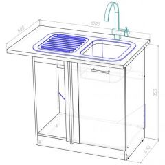 Кухонный гарнитур Лариса прайм 3 1500х2000 мм в Ревде - revda.mebel24.online | фото 18