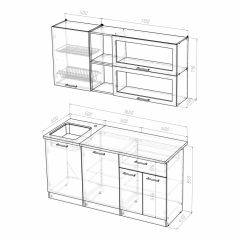 Кухонный гарнитур Лира стандарт 1600 в Ревде - revda.mebel24.online | фото 4