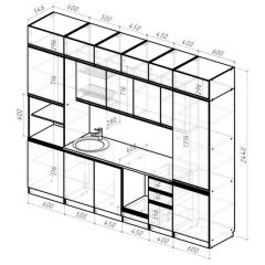 Кухонный гарнитур Лоретта люкс 3000 мм в Ревде - revda.mebel24.online | фото 2