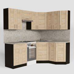 Кухонный гарнитур Ника мега оптима 2100*1500 в Ревде - revda.mebel24.online | фото 2