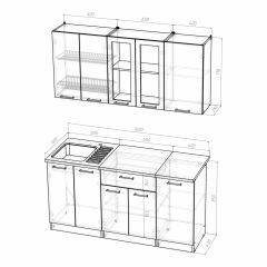 Кухонный гарнитур Ника стандарт 1600 в Ревде - revda.mebel24.online | фото 4