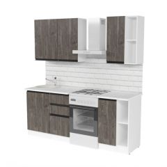 Кухонный гарнитур Ноктюрн медиум 1400 мм в Ревде - revda.mebel24.online | фото 3