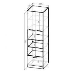 Кухонный гарнитур Ноктюрн оптима 1800х2400 мм в Ревде - revda.mebel24.online | фото 11