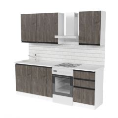 Кухонный гарнитур Ноктюрн стандарт 1600 мм в Ревде - revda.mebel24.online | фото 4