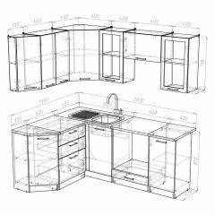 Кухонный гарнитур Симона мега прайм 1500*2000 в Ревде - revda.mebel24.online | фото 3