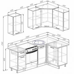 Кухонный гарнитур угловой Шампань 2000х1200 (Стол. 26мм) в Ревде - revda.mebel24.online | фото 2