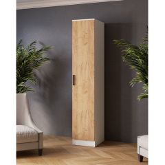 ЛАРС Пенал Белый/Дуб крафт золотой в Ревде - revda.mebel24.online | фото
