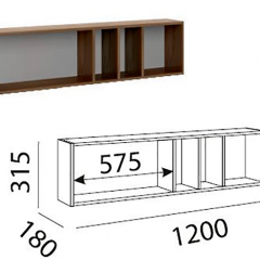 Лимба (гостиная) М11 Полка навесная в Ревде - revda.mebel24.online | фото