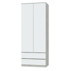 ЛОРИ Спальный гарнитур модульный (дуб серый/белый) в Ревде - revda.mebel24.online | фото 6
