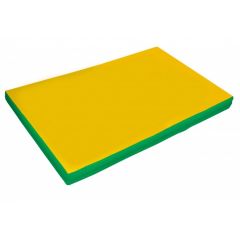 Мат гимнастический 2х1х0,05м цв. зеленый-желтый в Ревде - revda.mebel24.online | фото 1