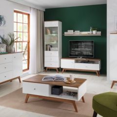 Модульная гостиная HEDA (белый) в Ревде - revda.mebel24.online | фото