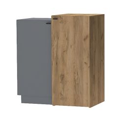 Модульная спальня Квадро (ЛДСП дуб крафт золотой) в Ревде - revda.mebel24.online | фото 4
