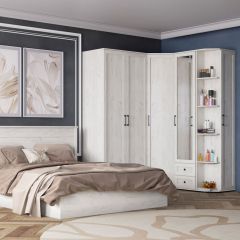 Модульная спальня София (Дуб крафт белый) в Ревде - revda.mebel24.online | фото