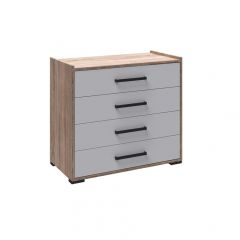 Модульная Спальня Соната (Белый/Дуб Крафт Золотой) в Ревде - revda.mebel24.online | фото 2