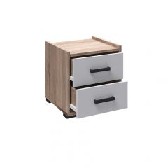 Модульная Спальня Соната (Белый/Дуб Крафт Золотой) в Ревде - revda.mebel24.online | фото 6