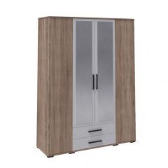 Модульная Спальня Соната (Белый/Дуб Крафт Золотой) в Ревде - revda.mebel24.online | фото 7