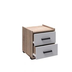 Модульная Спальня Соната (Белый/Дуб сонома) в Ревде - revda.mebel24.online | фото 4