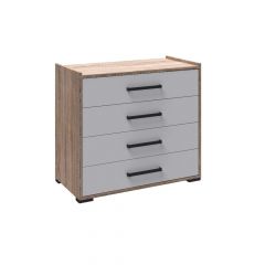 Модульная Спальня Соната (Белый/Дуб сонома) в Ревде - revda.mebel24.online | фото 7