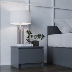 МОРИ ТПМ 400.1 Тумба прикроватная (графит) в Ревде - revda.mebel24.online | фото
