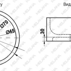 Накладная раковина melana mln-7076b (черная) в Ревде - revda.mebel24.online | фото 2