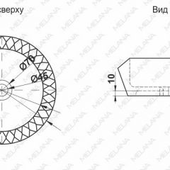 Накладная раковина melana mln-78452 (черная) в Ревде - revda.mebel24.online | фото 2